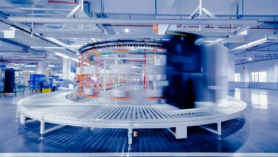 Imagem de uma instalação industrial moderna com sistemas de segurança e conformidade regulatória no setor industrial, destacando a importância da segurança em ambientes industriais.